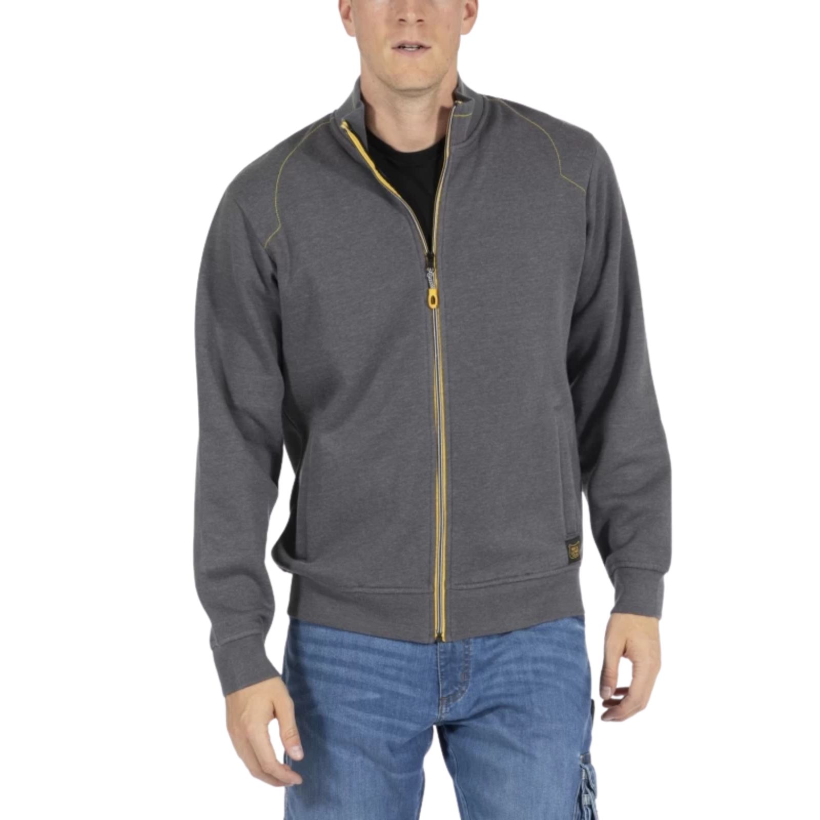 Sweat zippé FULLZIP gris - RICA LEWIS 
