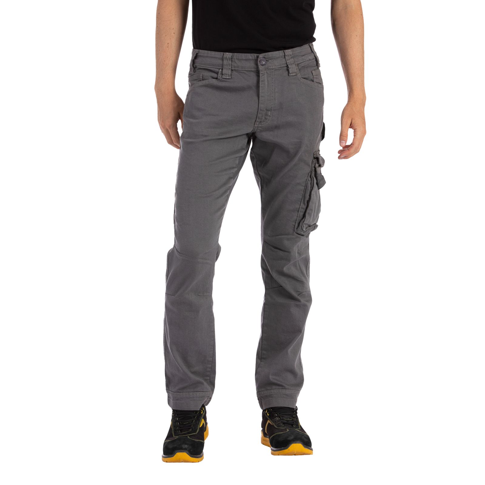 Jean de travail multi poches stretch JOBC gris clair - RICA LEWIS 