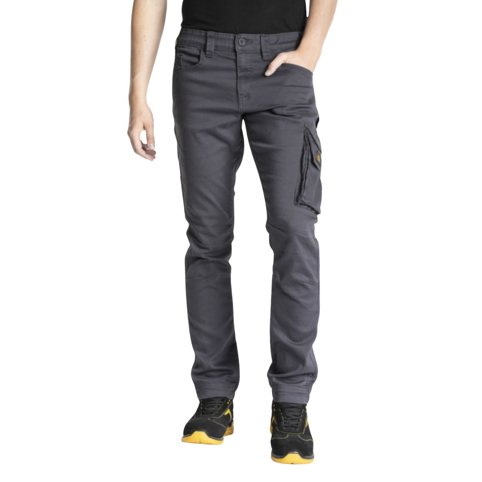 Jeans de travail multi poches stretch JOBC gris - RICA LEWIS 