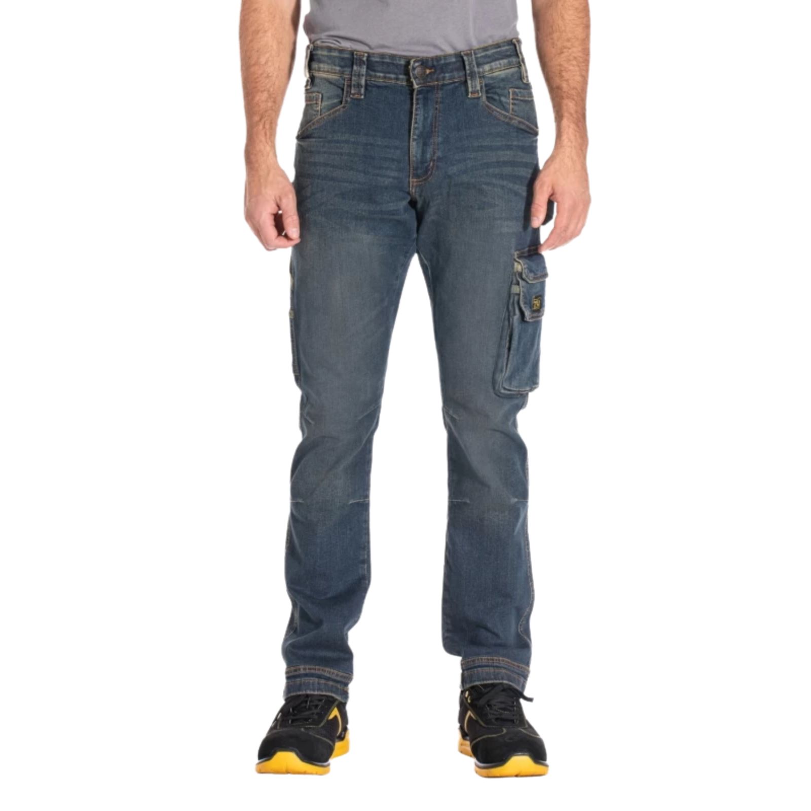 Jeans de travail stretch coupe confort JOBDY dirty - RICA LEWIS 