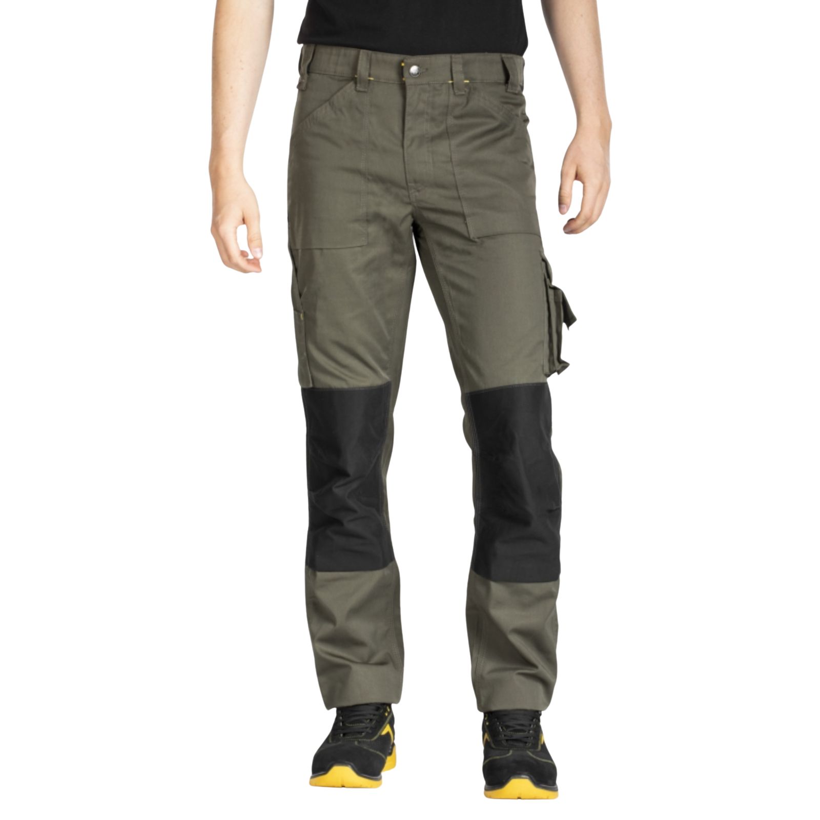 Pantalon de travail coupe droite MOBILOS kaki - RICA LEWIS 