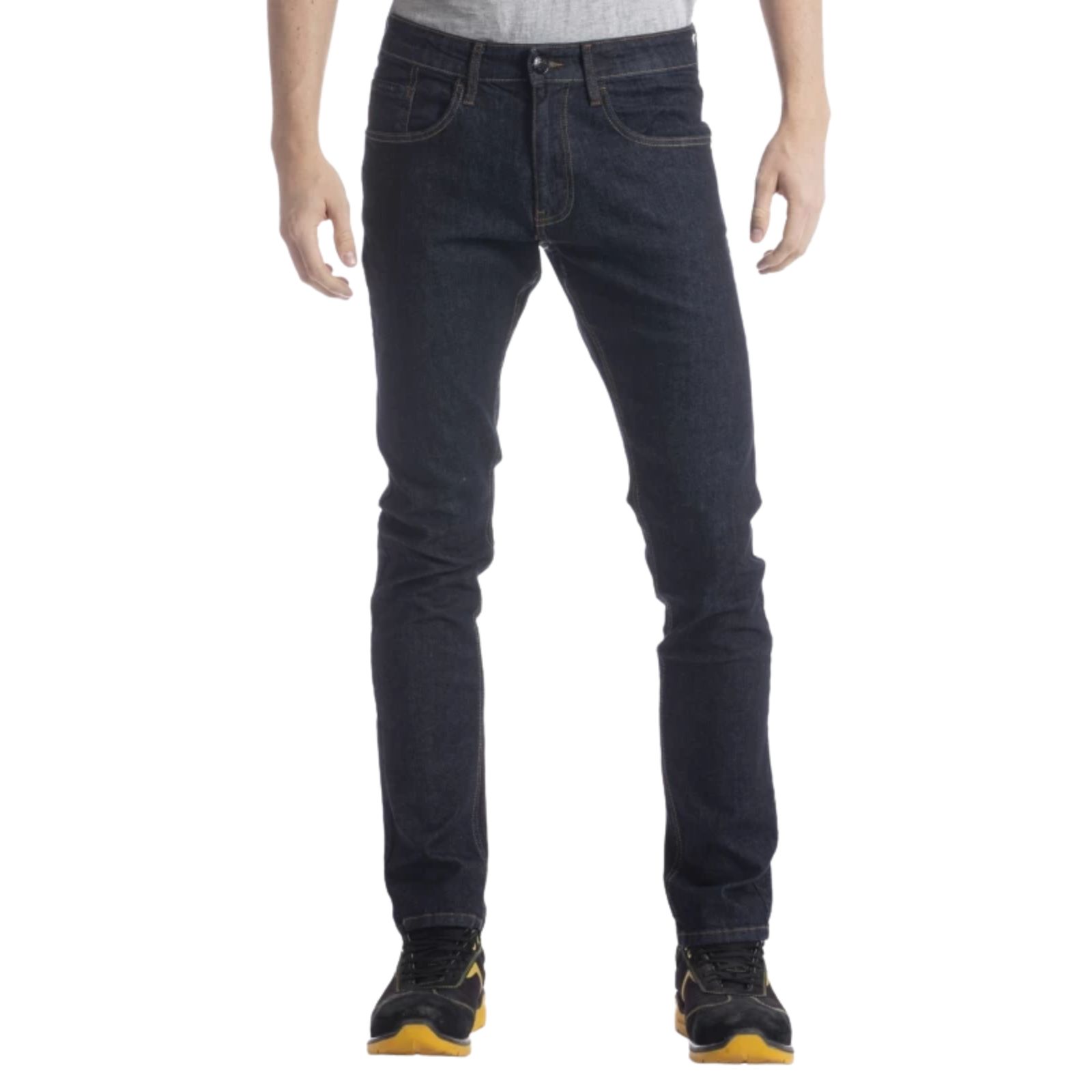 Jeans de travail coupe droite ajustée denim stretch WORK2 brut - RICA LEWIS 