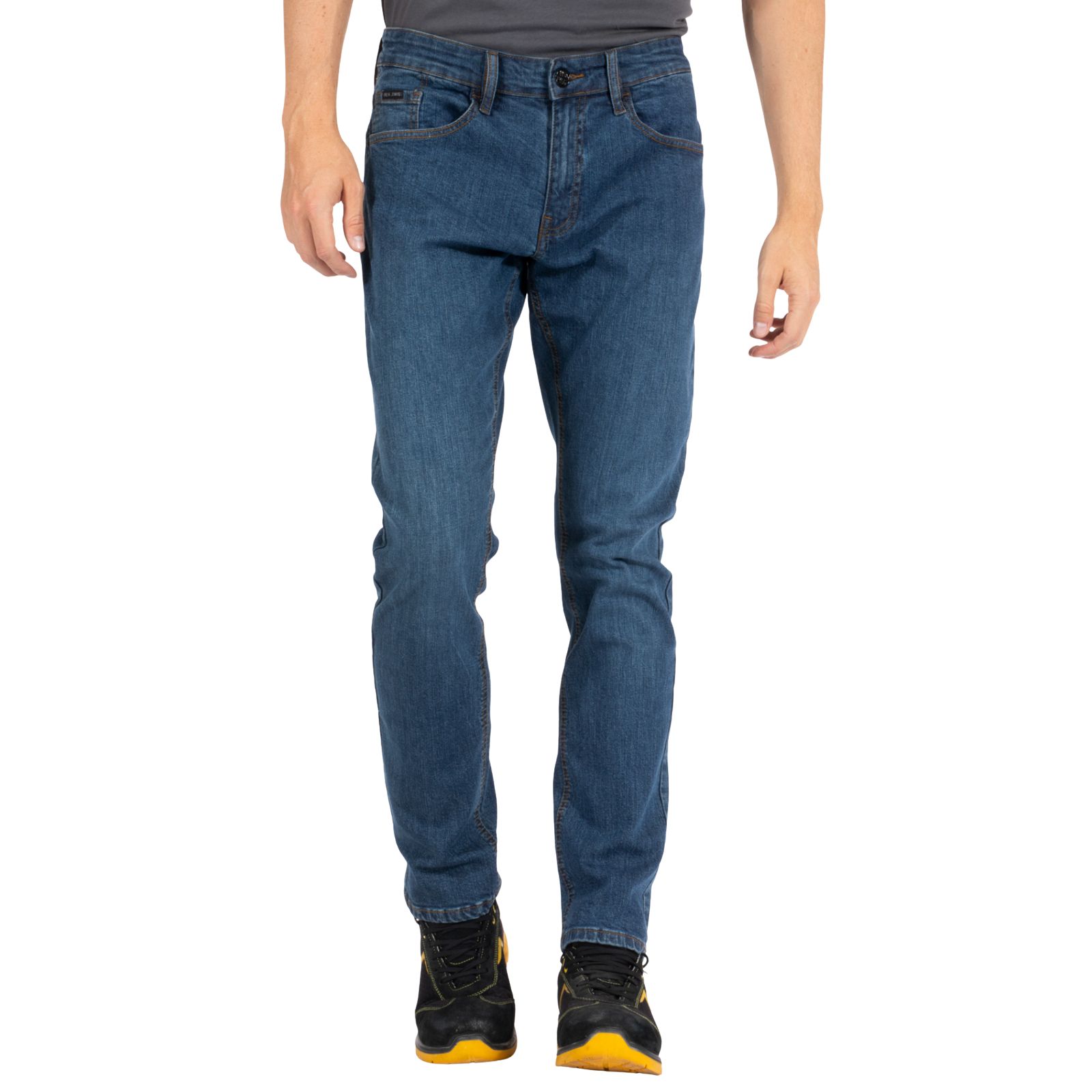 Jeans de travail coupe droite ajustée denim stretch WORK3 brossé - RICA LEWIS 