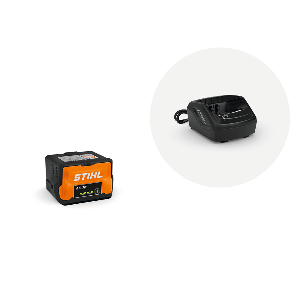 Set de démarrage batterie AK 10 et chargeur AL 101 - STIHL - 45200075900