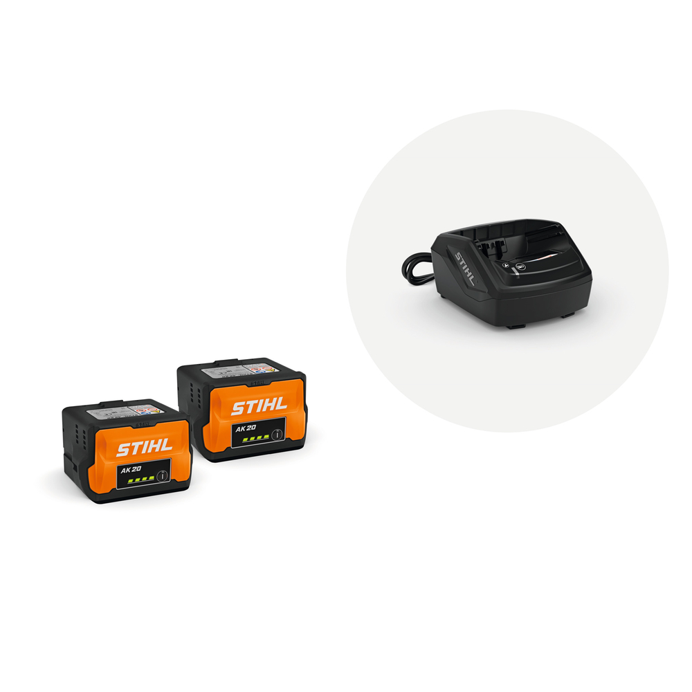 Set de démarrage 2 batteries AK 20 et chargeur AL 101 - STIHL - 45200075903