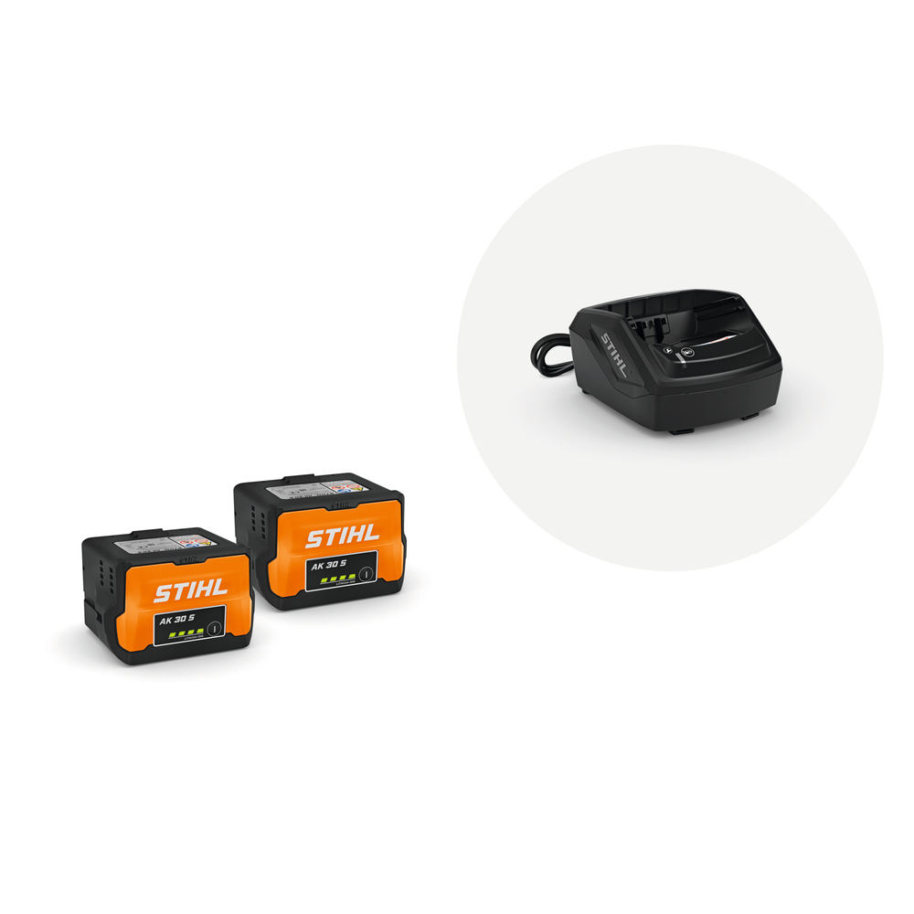 Set de démarrage 2x batteries AK 30 S & 1x chargeur AL 101 - STIHL - 45200075904