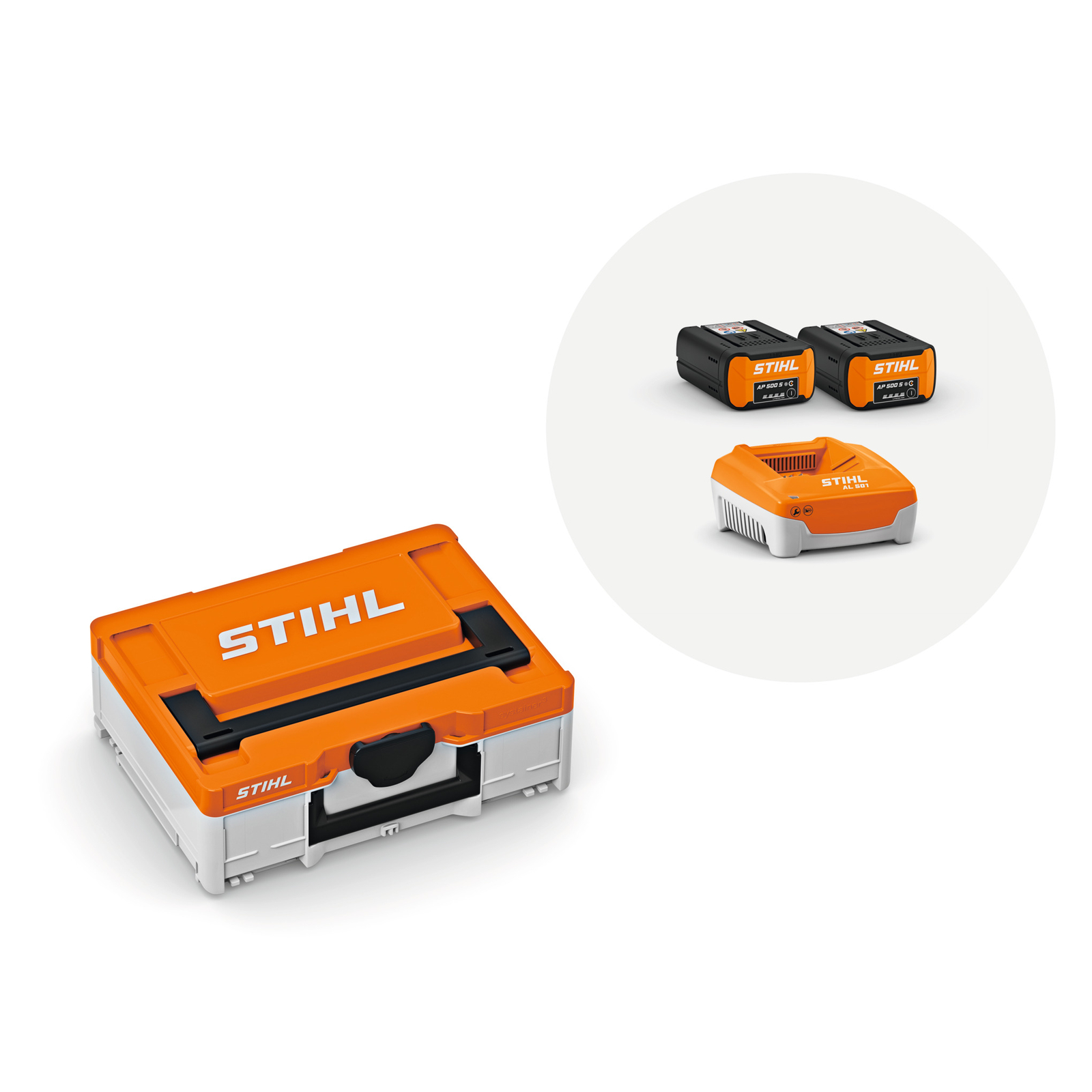 Power Box 3 – 2 batteries AP 500 S, chargeur AL 501 et mallette STIHL - EA012000006