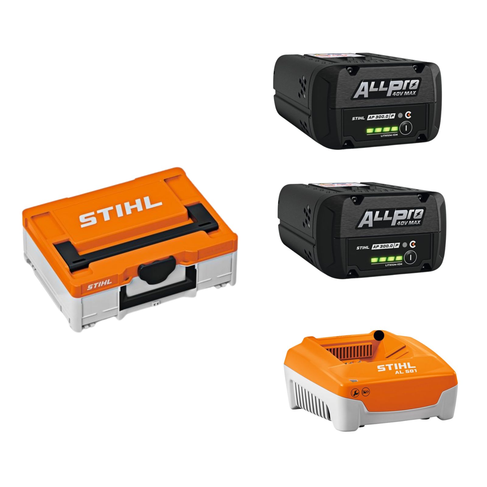 Malette taille S pour batterie 2 x AP 300.0 P C et chargeur AL 501.1 STIHL - EA132000001