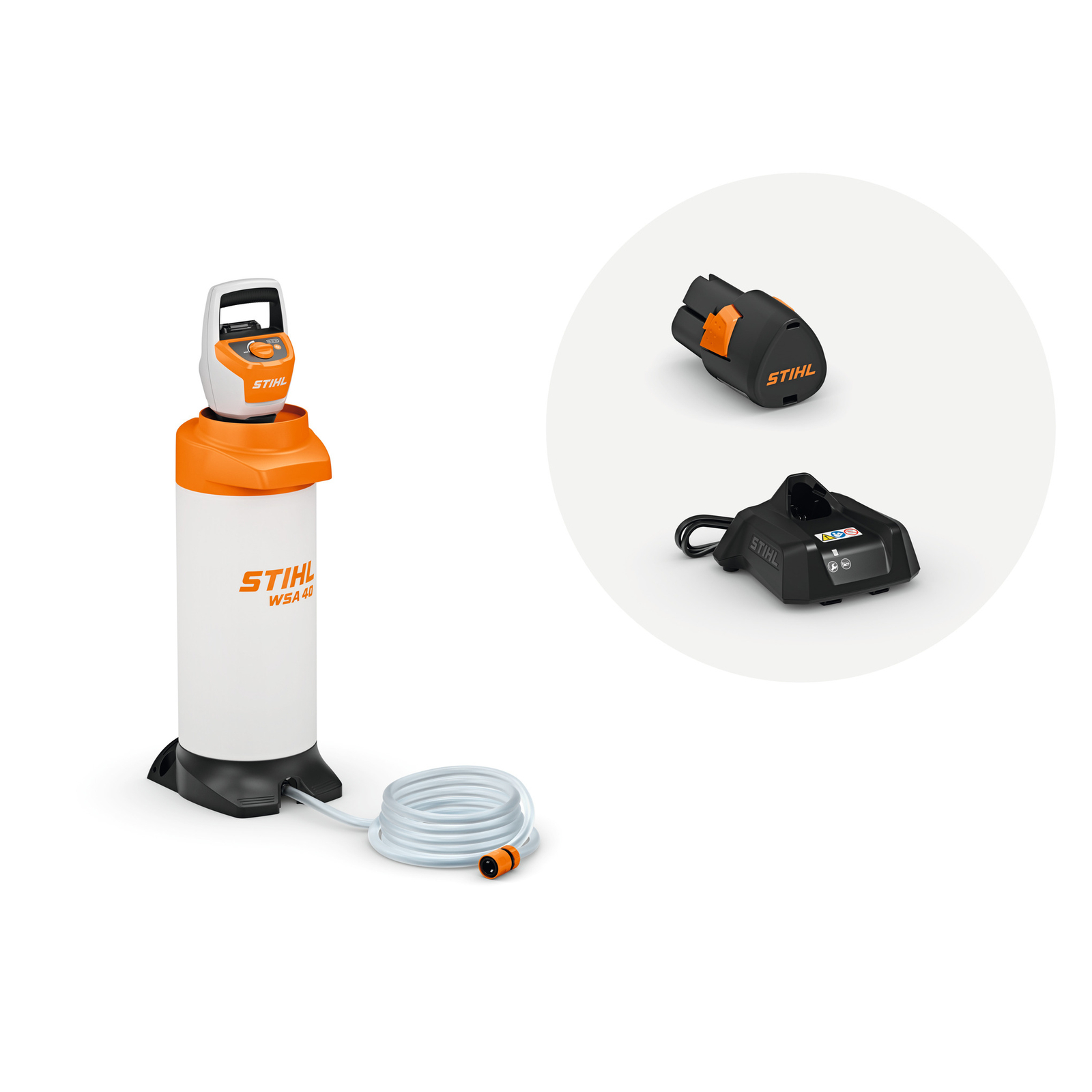 Réservoir d’eau WSA 40 - Pack batterie et chargeur STIHL - SA090118510