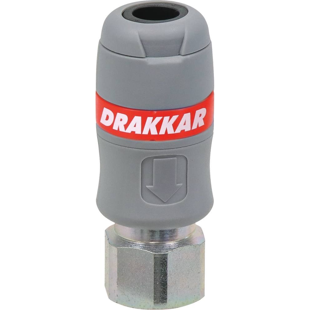 Raccord rapide femelle passage d'air 6mm filetage femelle 1/2