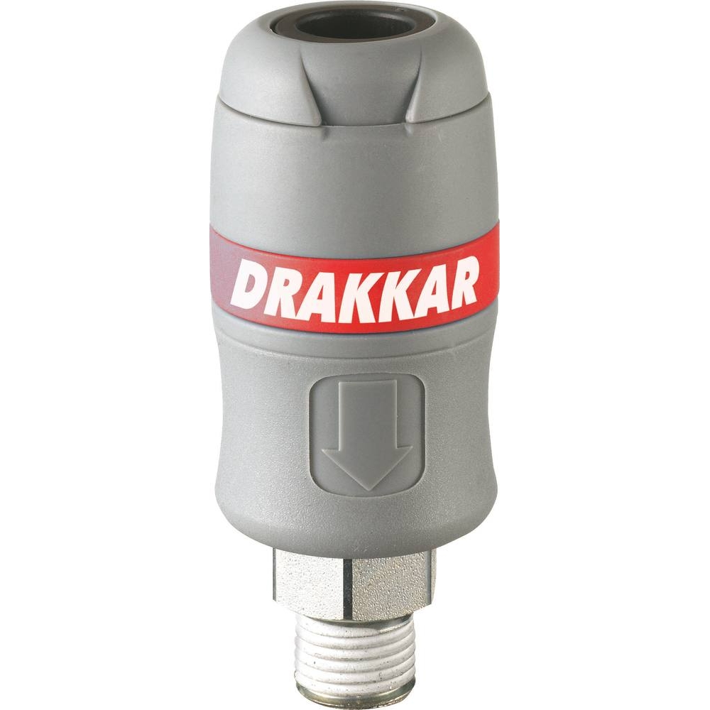 Raccord rapide femelle passage d'air 6mm filetage mâle 1/4