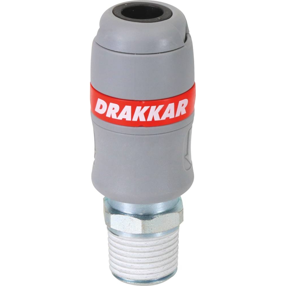 Raccord rapide femelle passage d'air 6mm filetage mâle 1/2