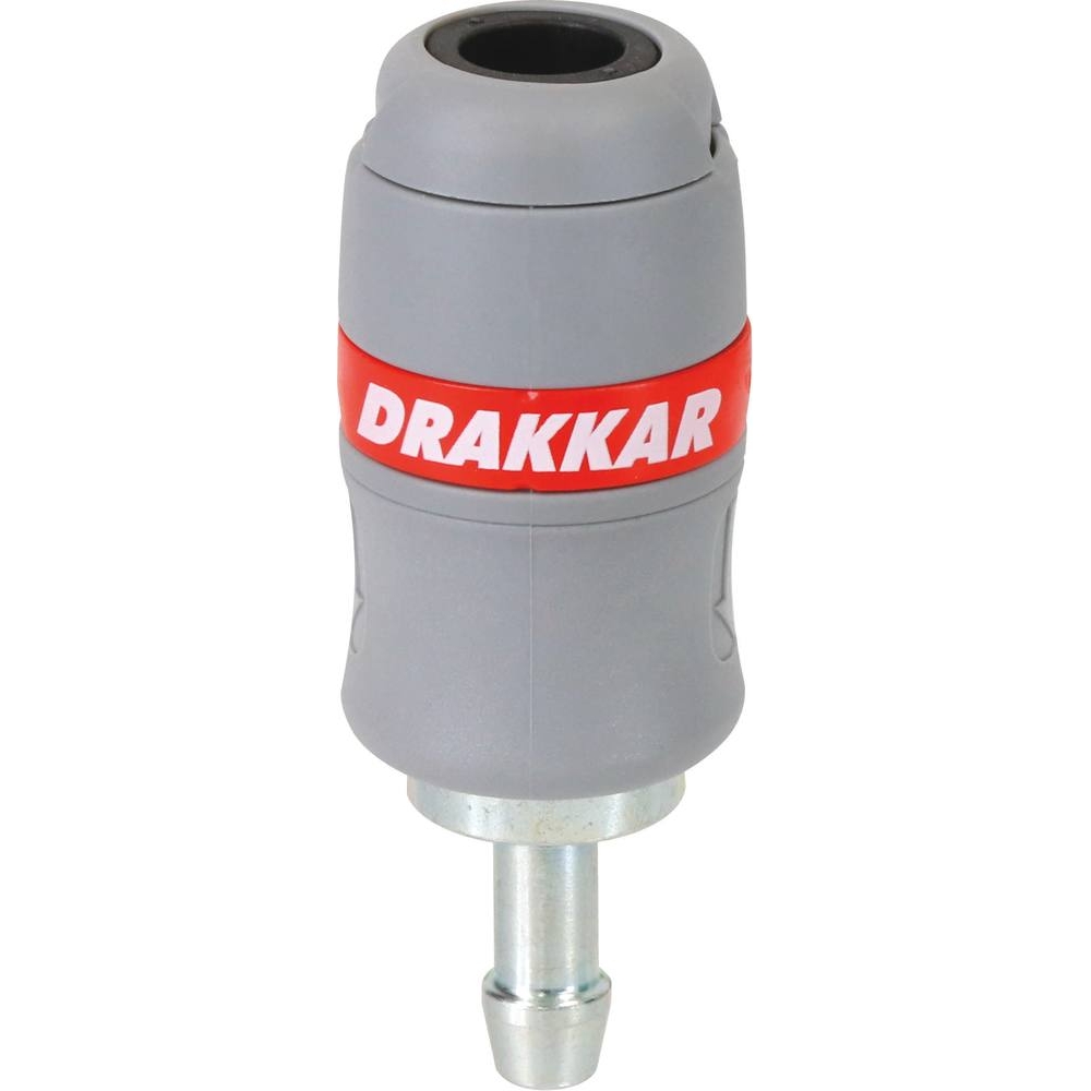 Raccord rapide femelle passage d'air 6mm pour tuyau de 8mm DRAKKAR - 01362