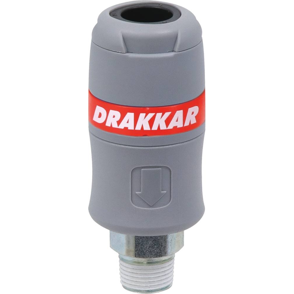 Raccord rapide femelle passage d'air 8mm filetage mâle 3/8