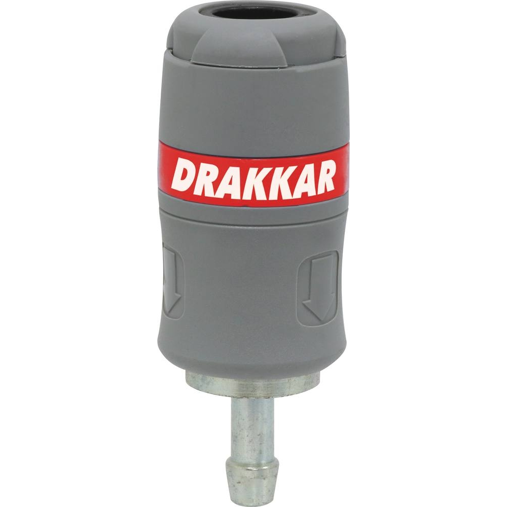Raccord rapide femelle passage d'air 8mm pour tuyau de 8mm - DRAKKAR - 01387