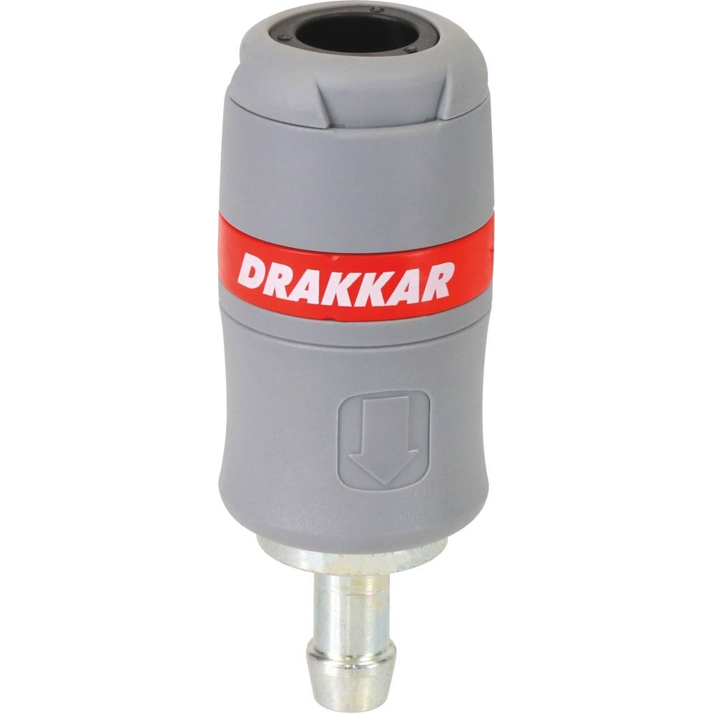 Raccord rapide femelle passage d'air 8mm pour tuyau de 10mm - DRAKKAR - 01390