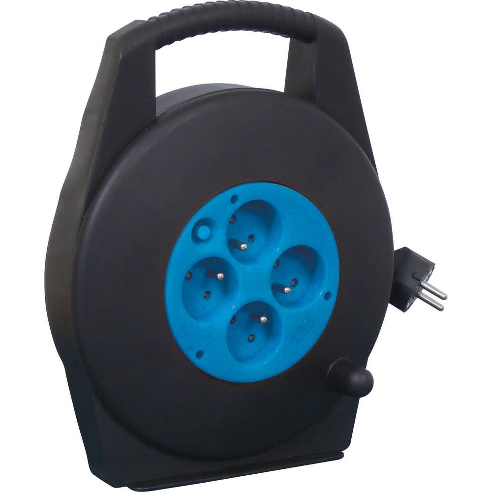 Enrouleur électrique HO5VV-F 10m 3G1,5mm² 230V 4 prises STILKER - 01585