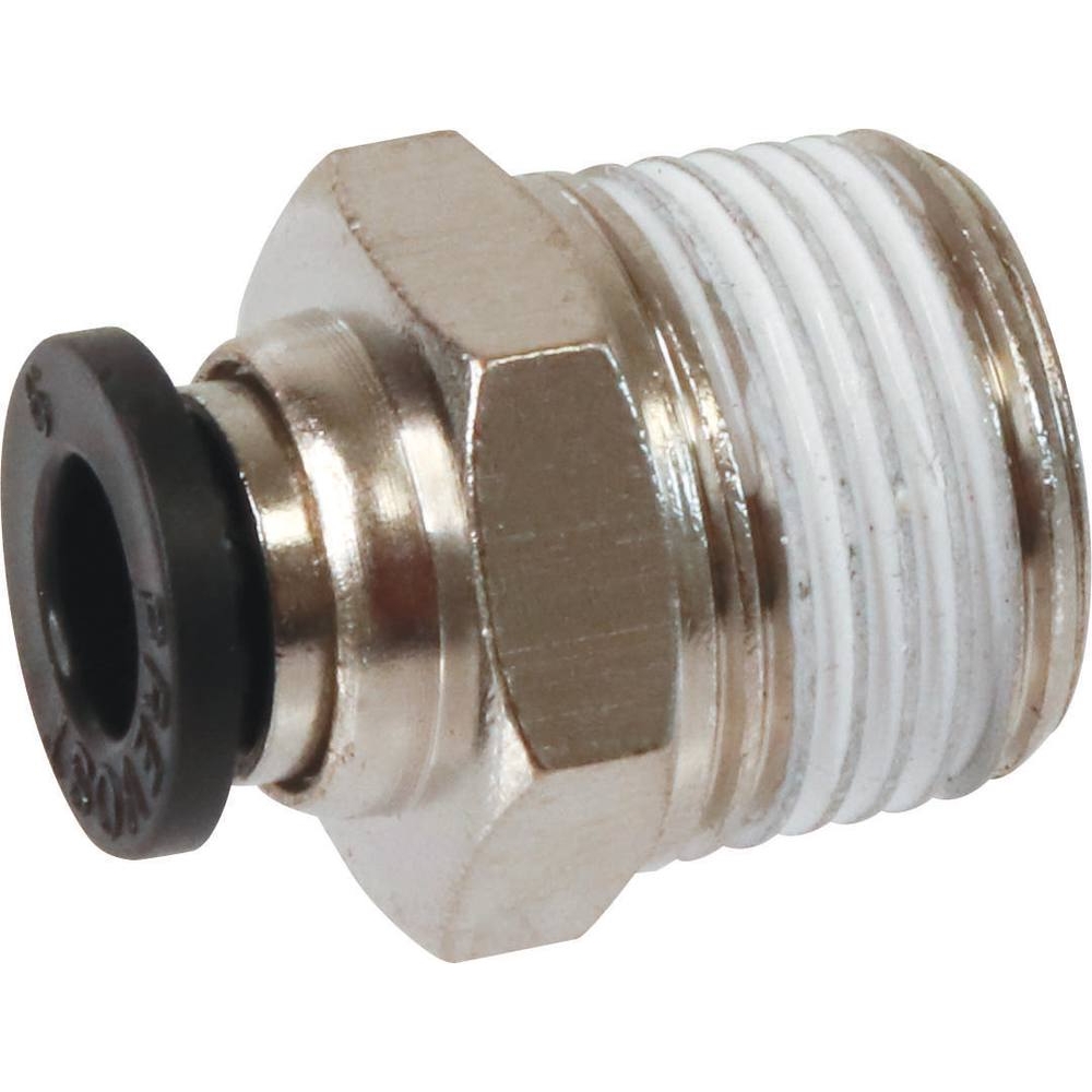 Raccord instantané métallique droit mâle conique 3/8