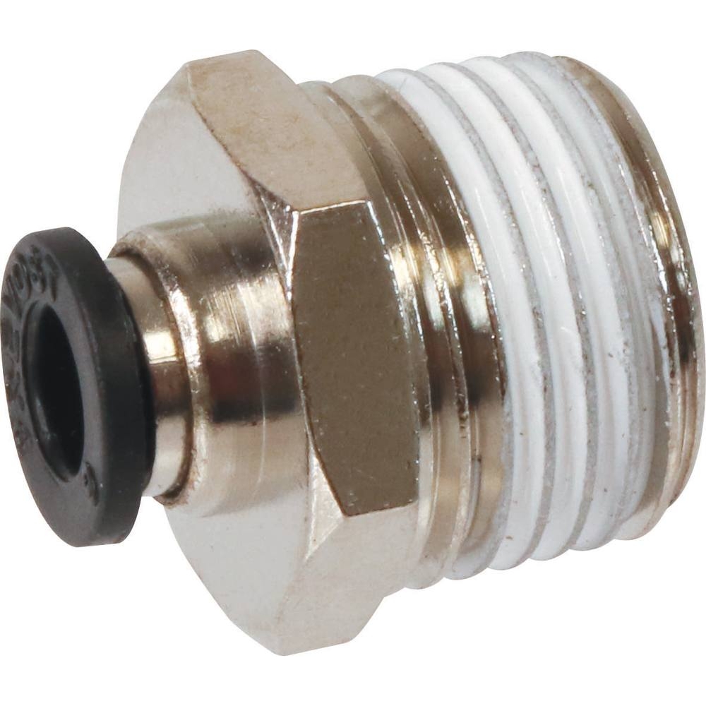 Raccord instantané métallique droit mâle conique 1/2