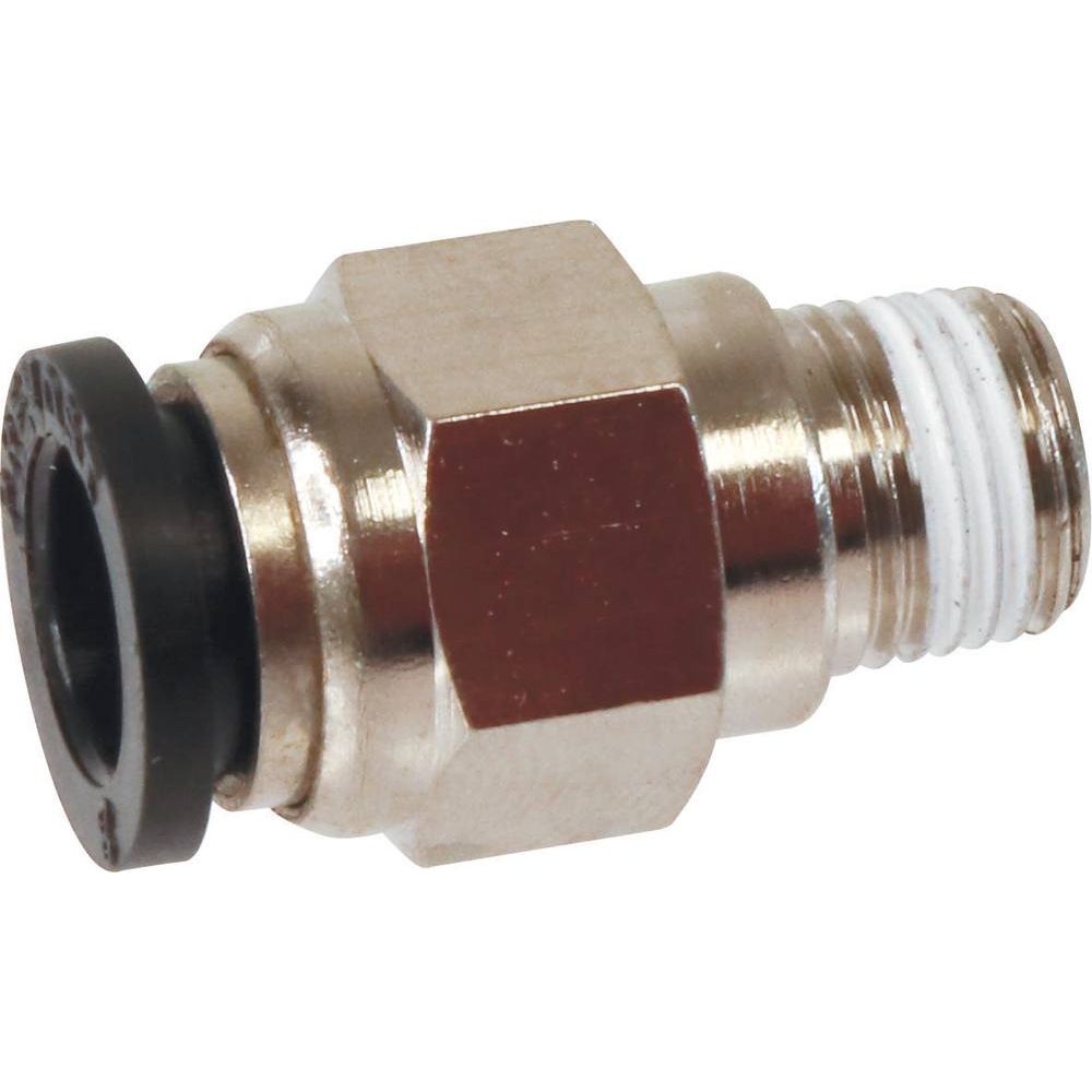 Raccord instantané métallique droit mâle conique 1/8