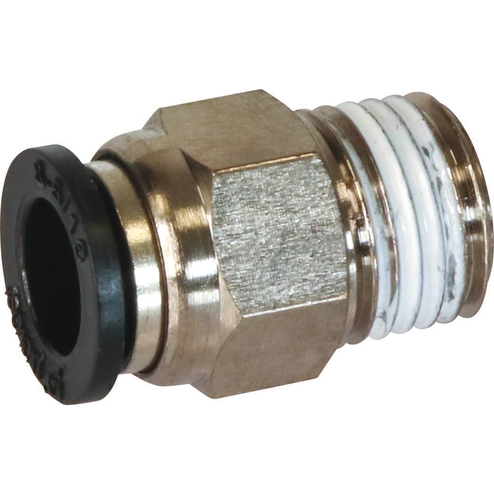 Raccord instantané métallique droit mâle conique 1/4