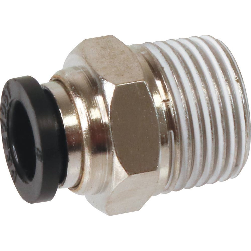 Raccord instantané métallique droit mâle conique 3/8