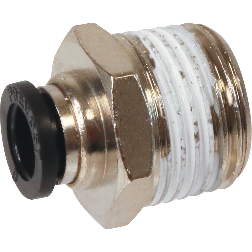 Raccord instantané métallique droit mâle conique 1/2