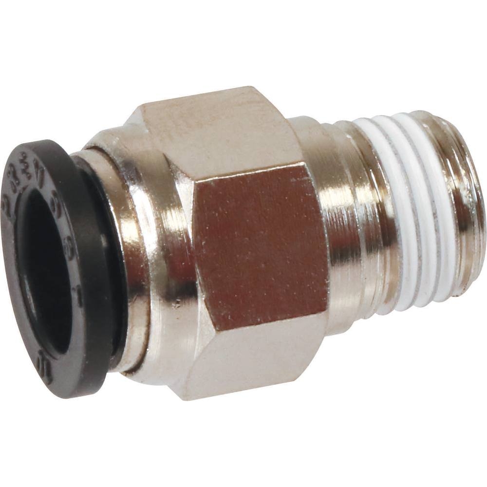 Raccord instantané métallique droit mâle conique 1/4