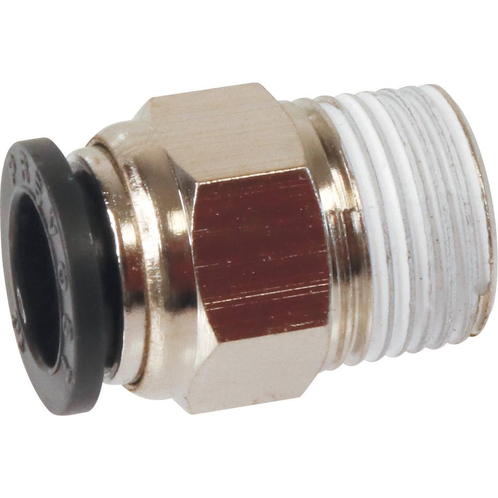 Raccord instantané métallique droit mâle conique 3/8