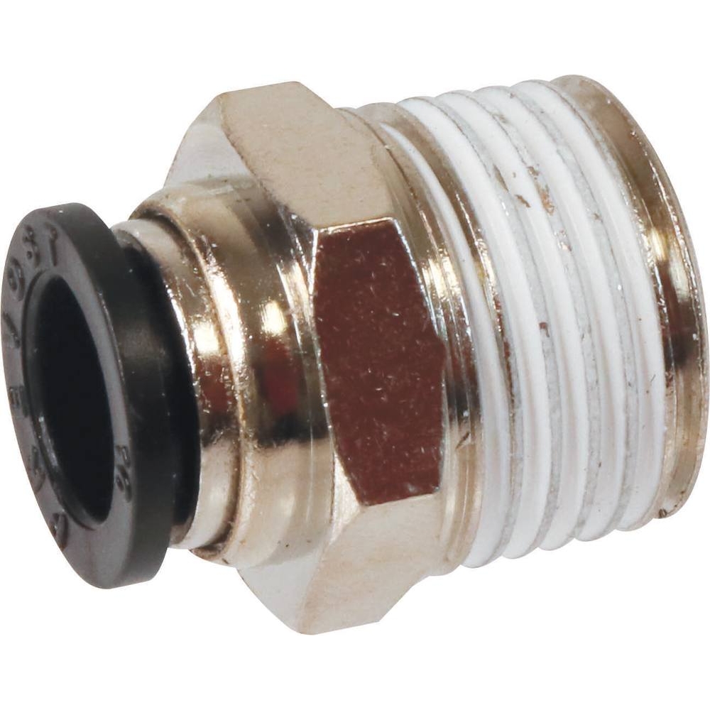 Raccord instantané métallique droit mâle conique 1/2