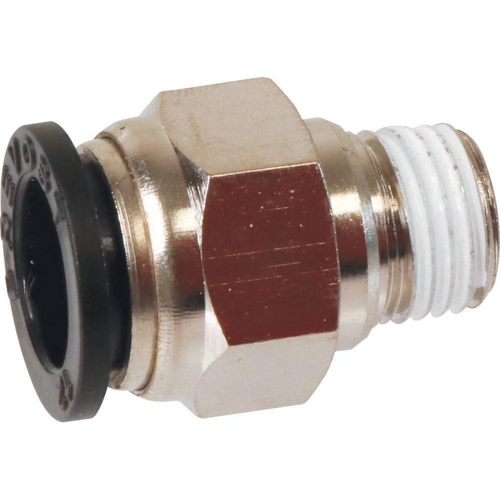 Raccord instantané métallique droit mâle conique 1/4
