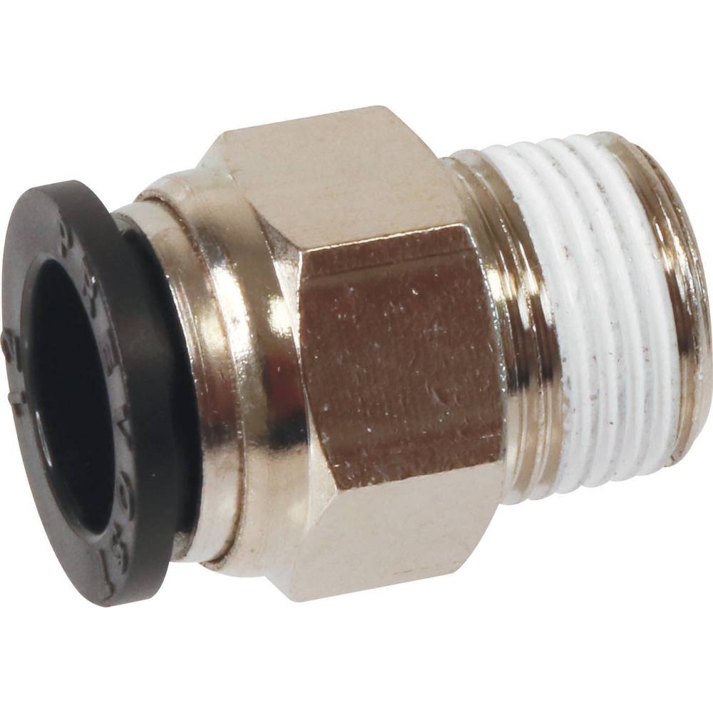 Raccord instantané métallique droit mâle conique 3/8
