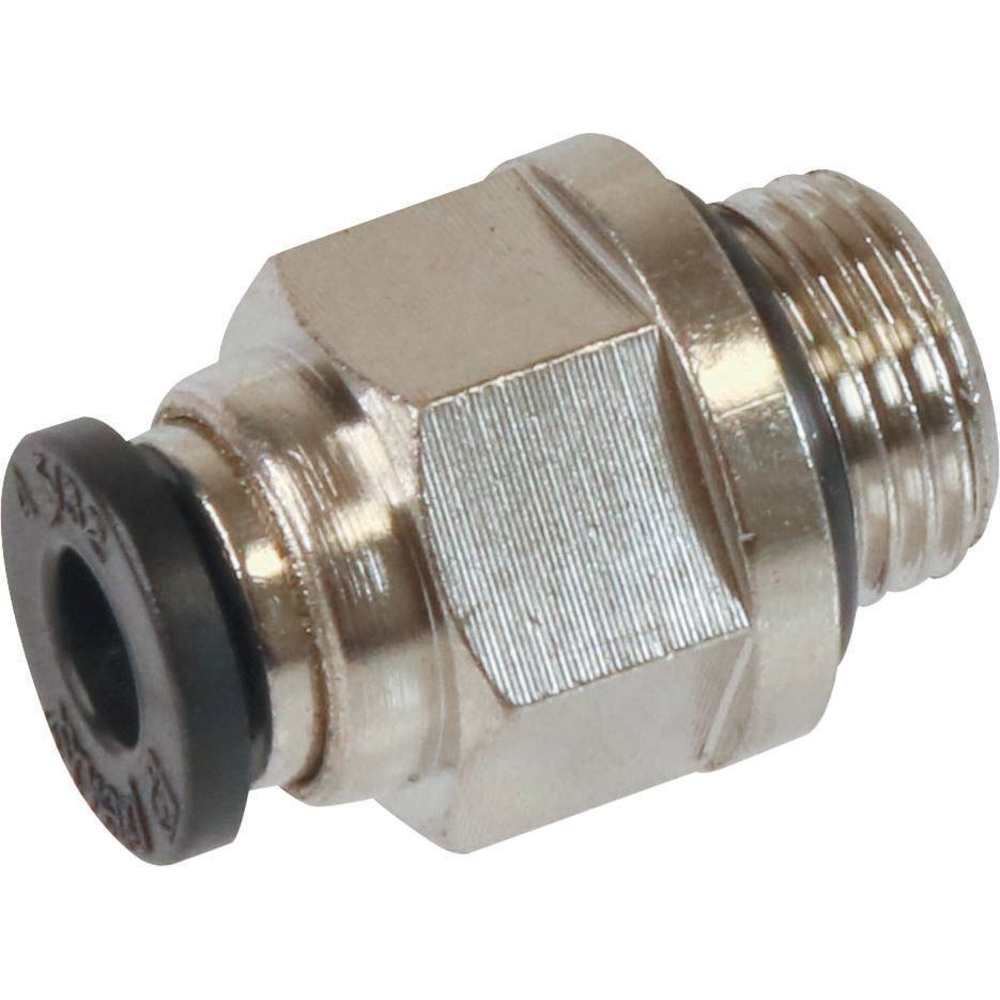 Raccord instantané métallique droit mâle cylindrique 1/8