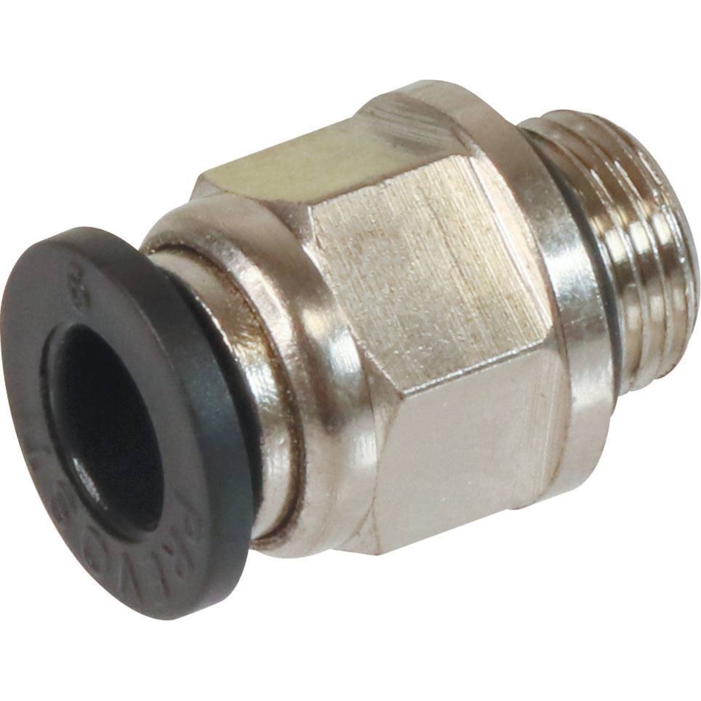 Raccord instantané métallique droit mâle cylindrique 1/8