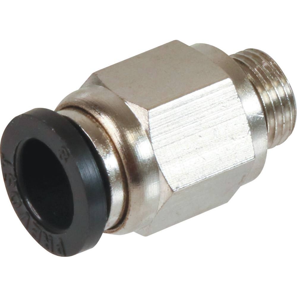 Raccord instantané métallique droit mâle cylindrique 1/8