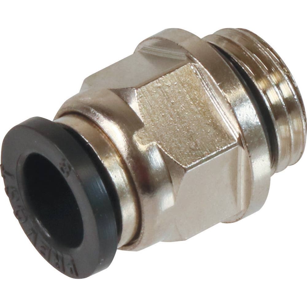 Raccord instantané métallique droit mâle cylindrique 1/4