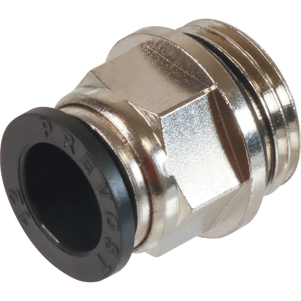 Raccord instantané métallique droit mâle cylindrique 1/2