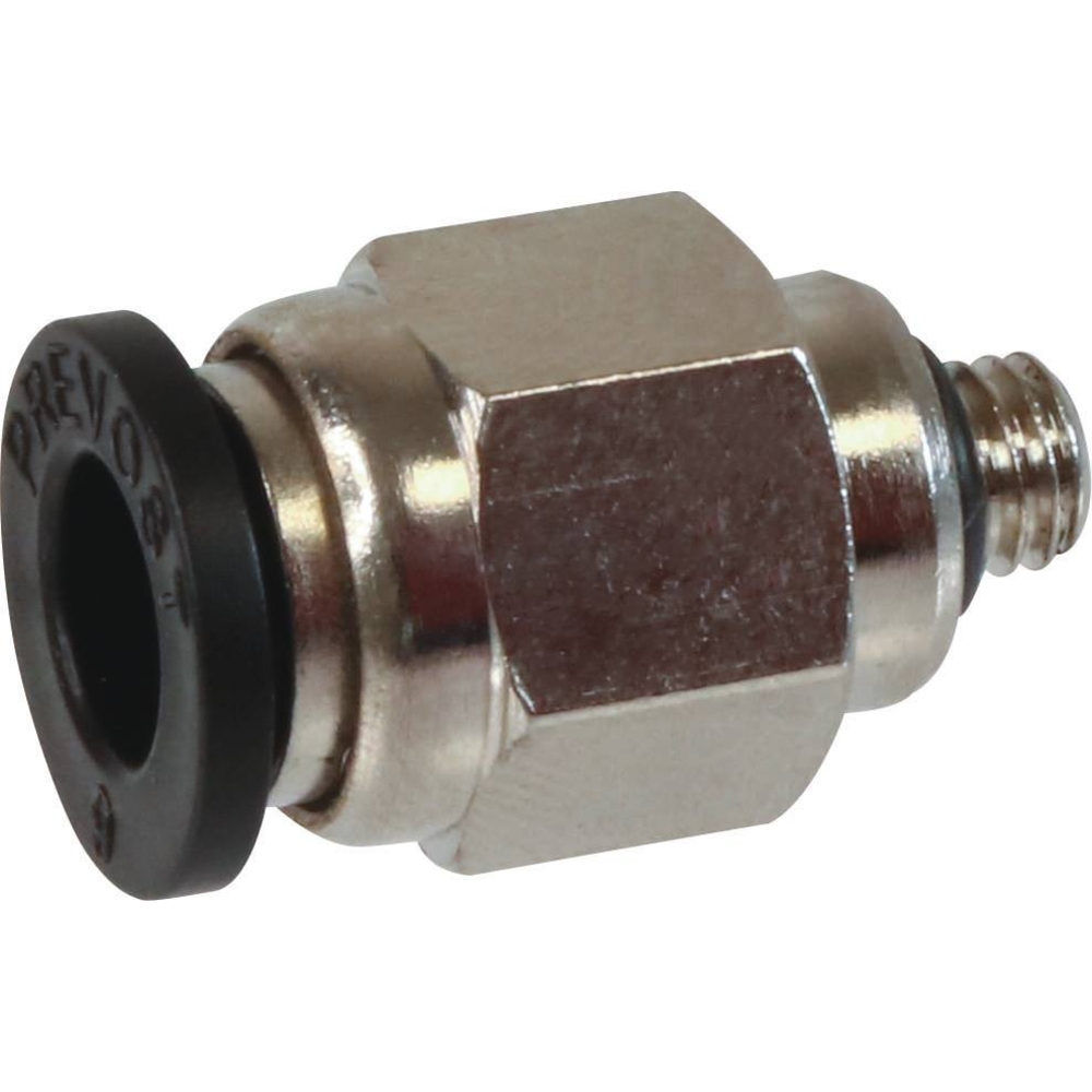 Raccord instantané métallique droit mâle cylindrique M5 pour tuyau rilsan 6mm - lot de 10 pcs - 01729