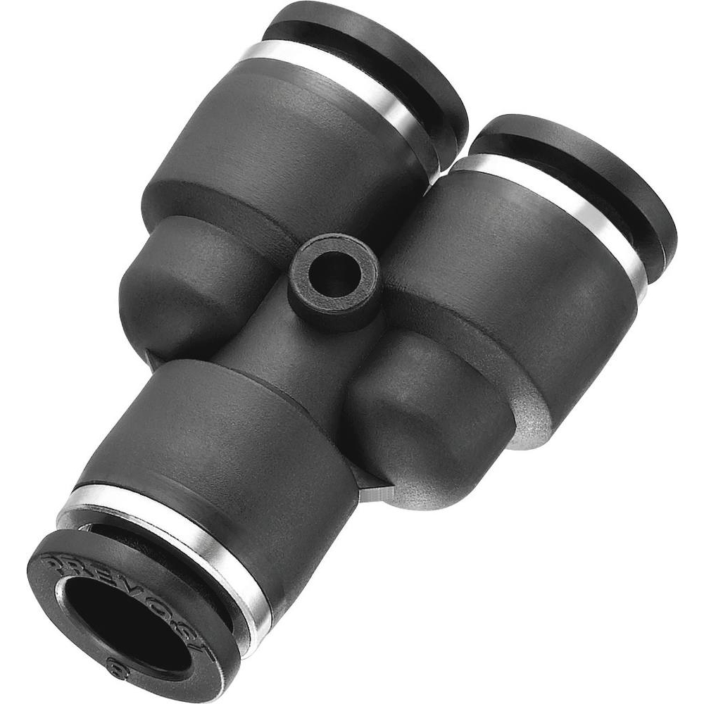 Raccord instantané polymère droit en Y 8mm - lot de 10 pcs - 01772