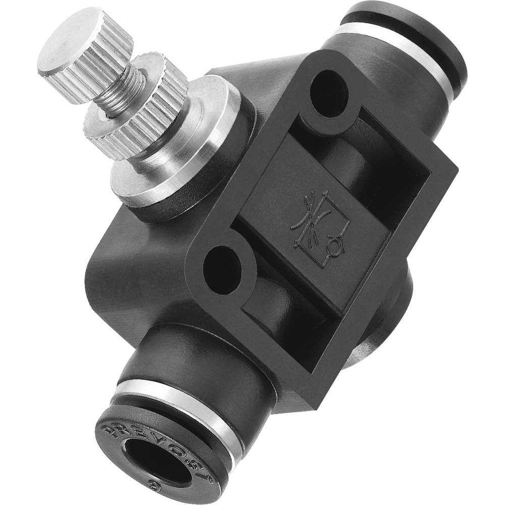 Raccord instantané polymère régleur de débit pour tuyau 6mm - 01790