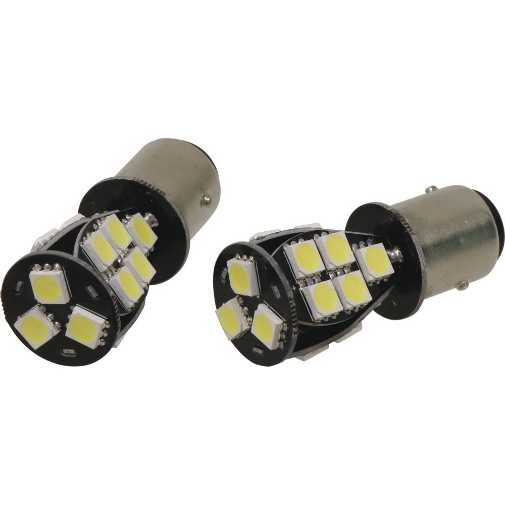 Ampoule poirette LED 12V 3W BAY15d - de 2 pcs SODELEC - 02074