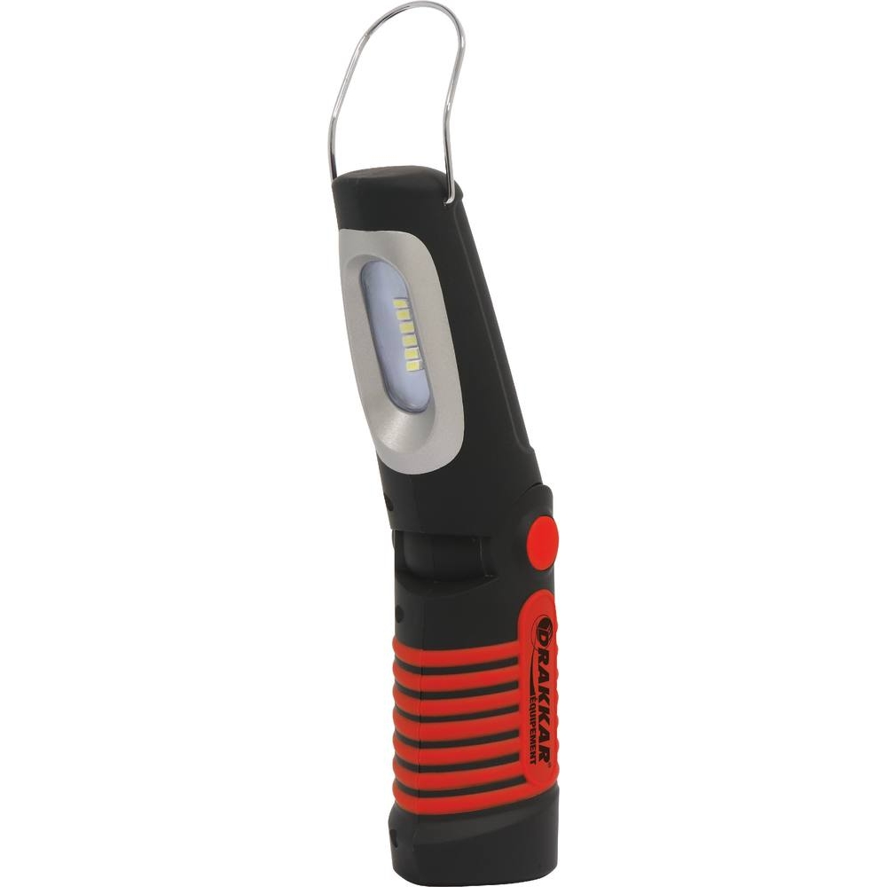 Baladeuse d'atelier LED 300 lumens articulée rechargeable DRAKKAR - 02255