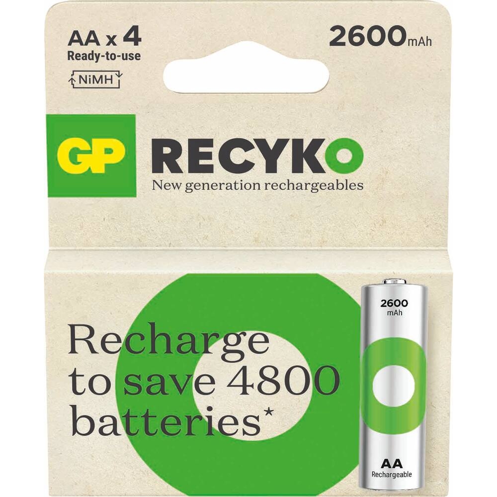 Pile rechargeable AA/HR06 Ni-Mh 2600mAh - de 4 piles GP - 02578