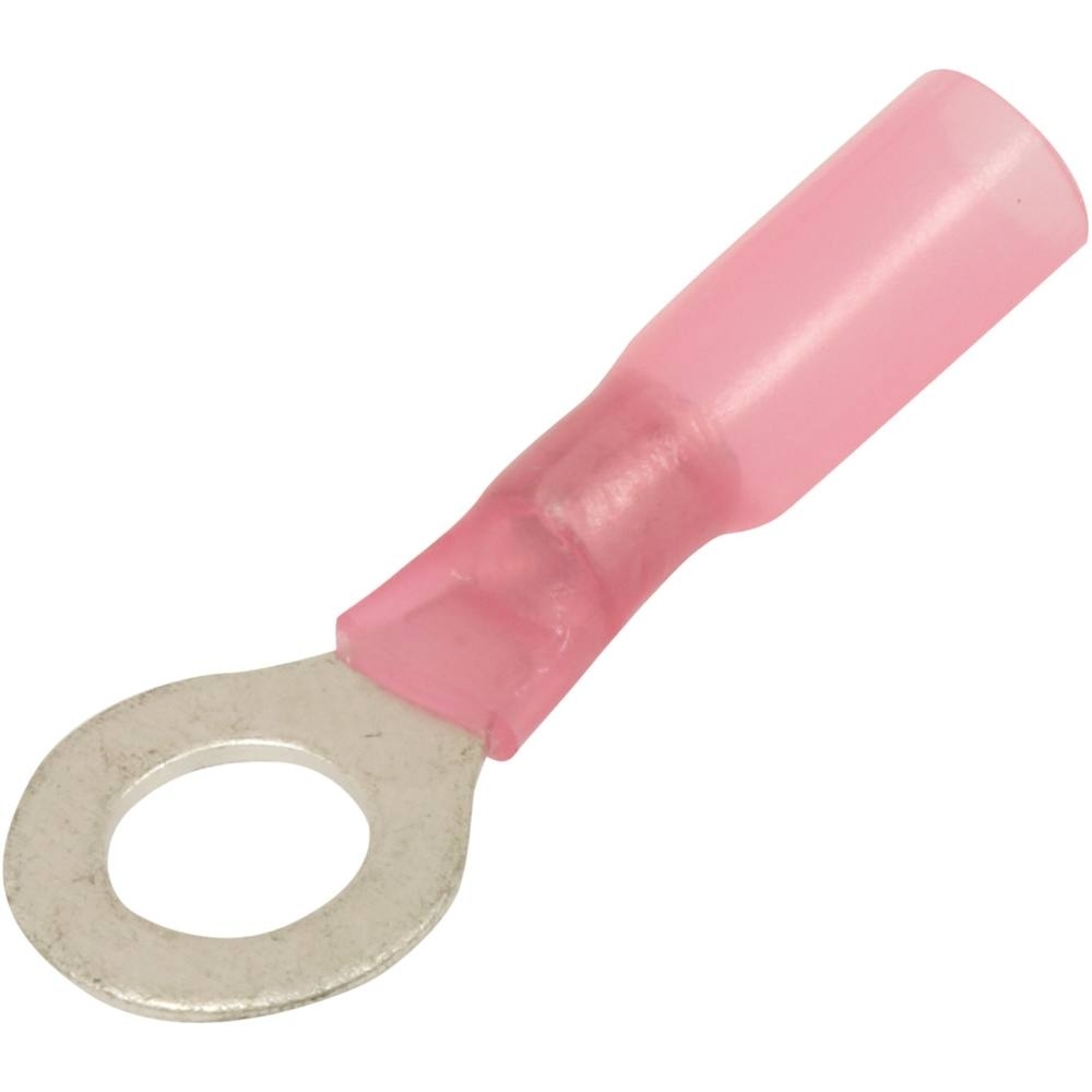 Cosse à oeil isolée thermorétractable rouge M6 - Lot de 50 - SODELEC - 02716.50