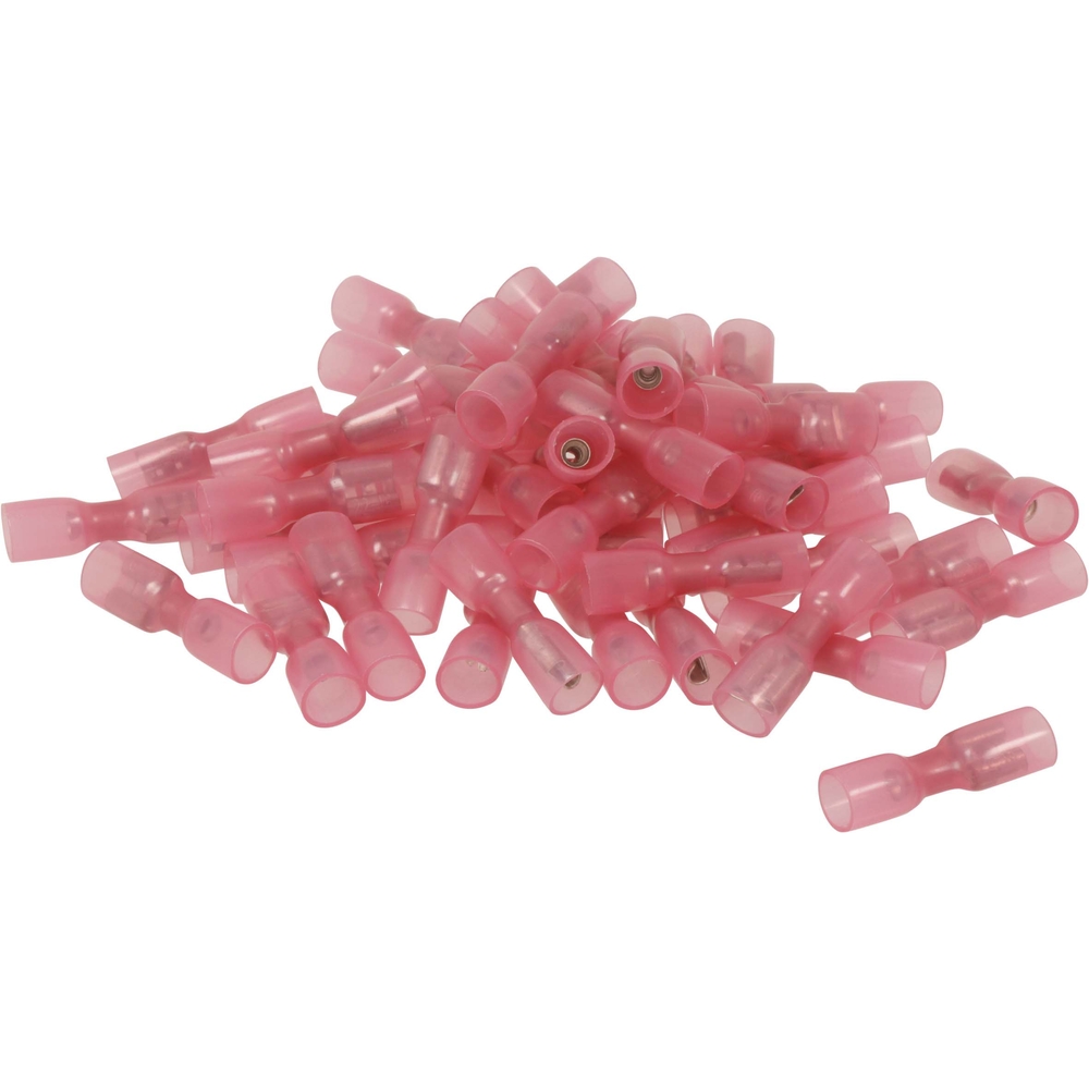 Sachet 50 cosses femelles isolees thermoretractables rouge - 273150