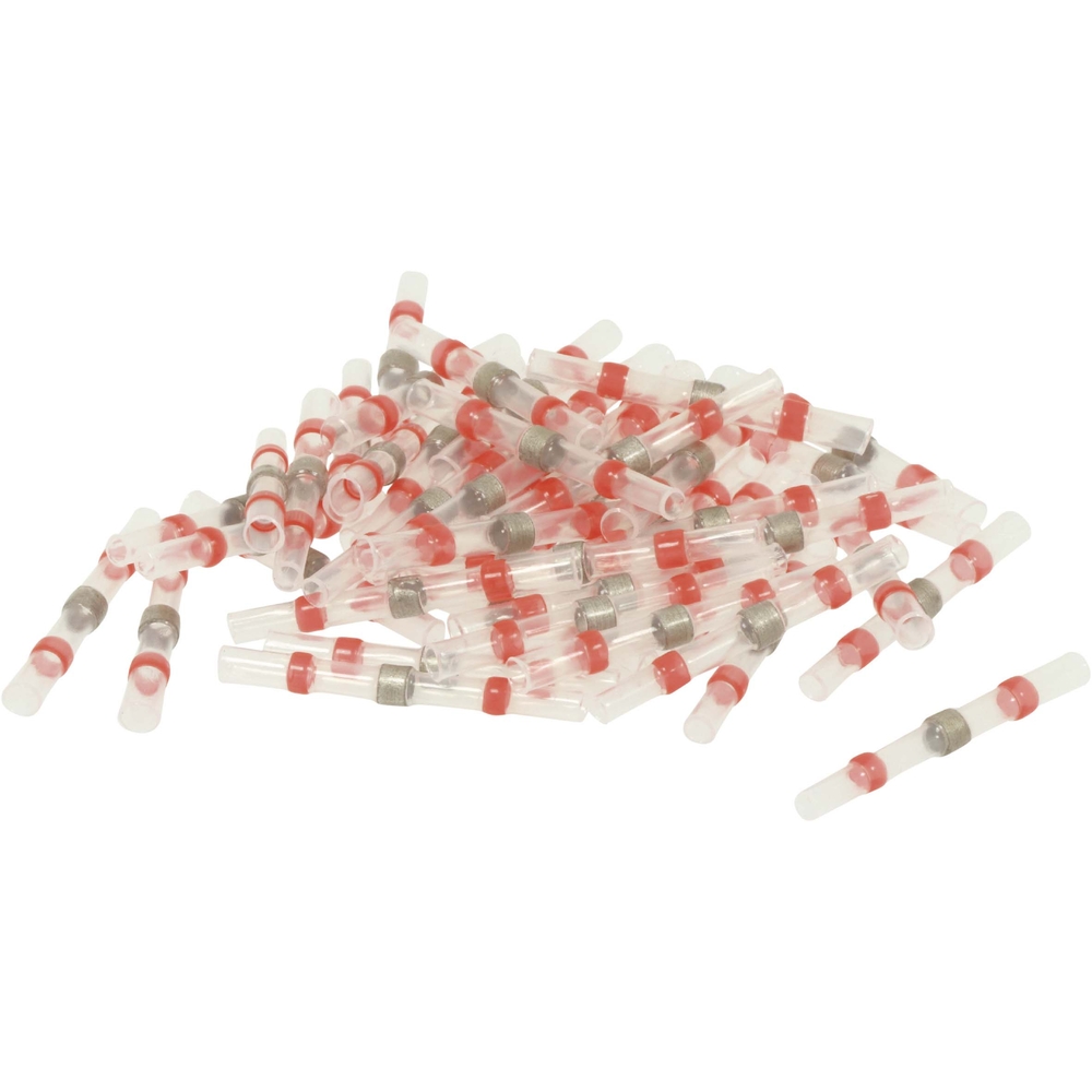 Sachet 50 cosses thermoretractables rouge pour fil 05 a 15mm² - 274650