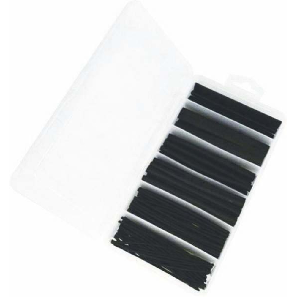 Assortiment de 100 gaines thermoretractables 100mm noires retreint 2:1 SODELEC - 02781