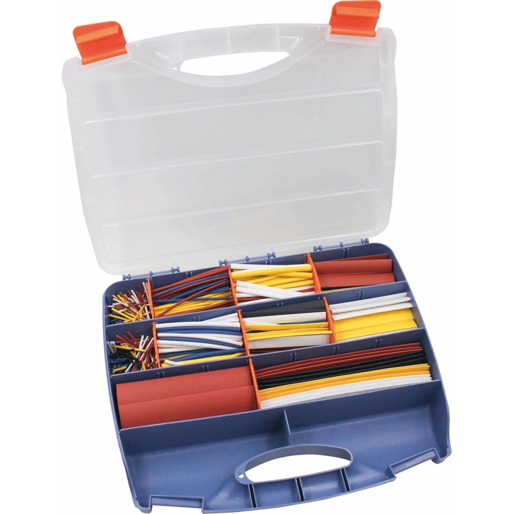 Gaine thermorétractable 2:1 multicolore - Coffret de 590 pcs SODELEC - 02784