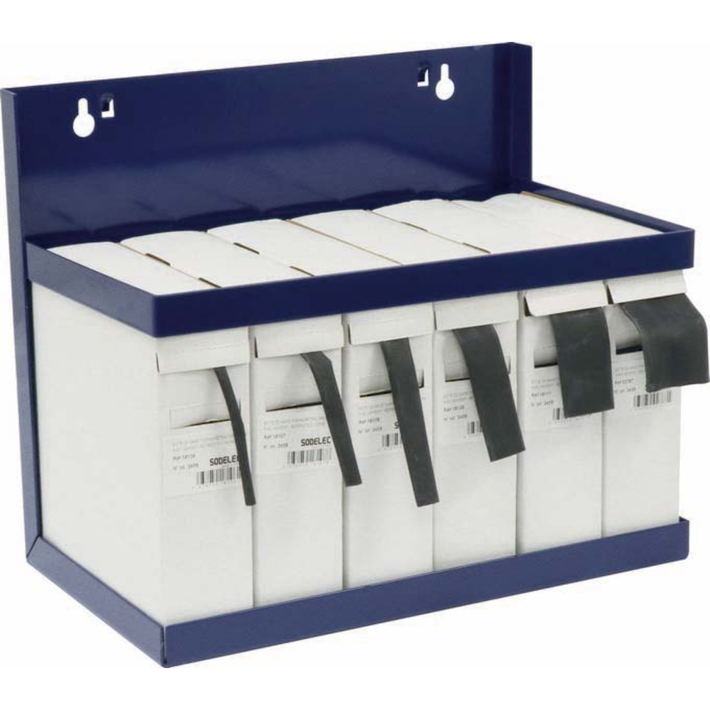 Presentoir 6 boites de gaines thermoretractables retreint 3:1 SODELEC - 02788