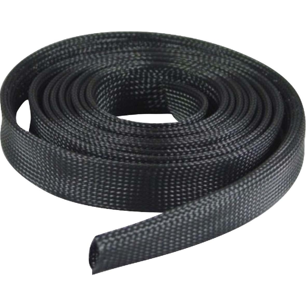 Boite de gaine extensible tressee 10m noire pour cable 14 SODELEC - 02809